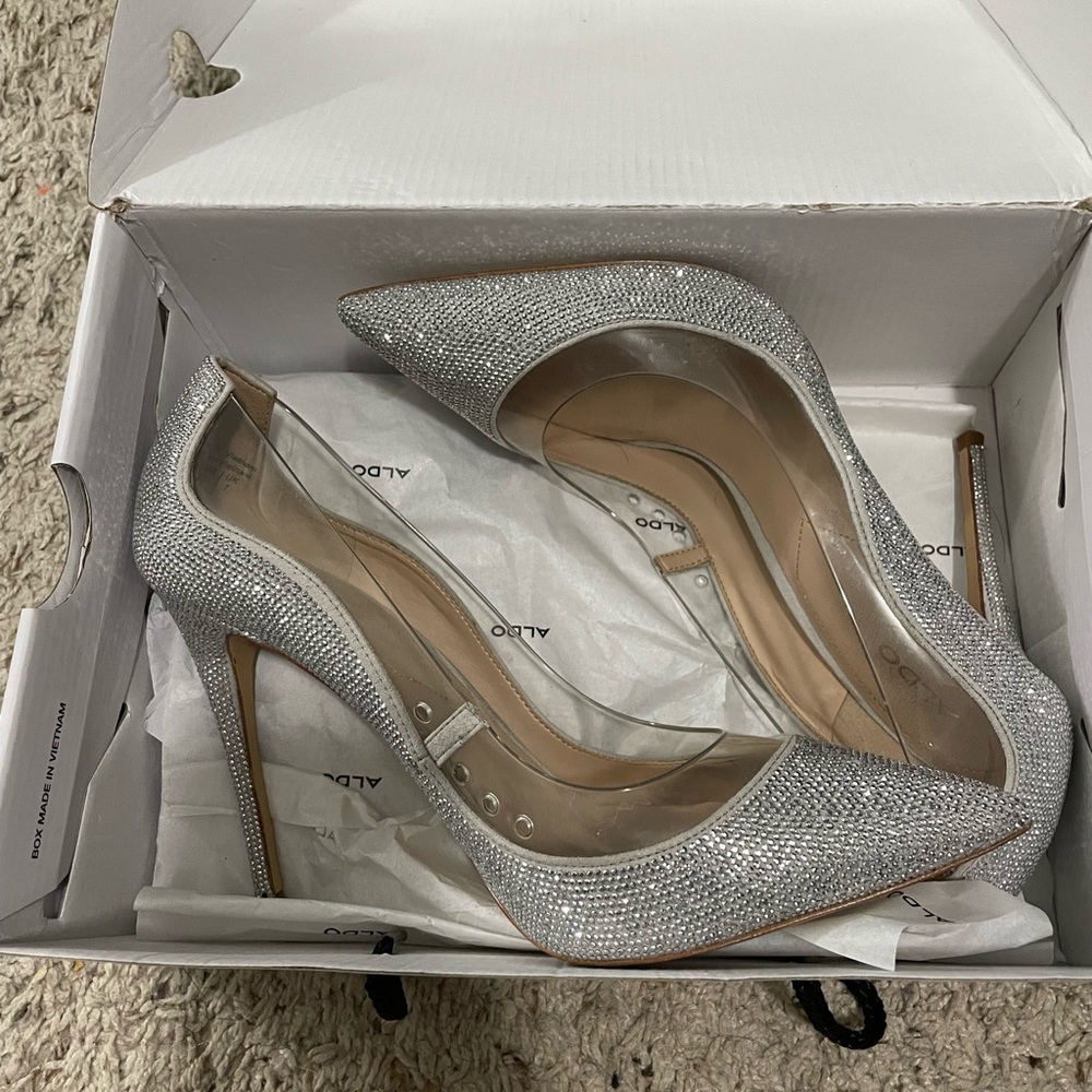 Aldo sparkled heels. Size 9.